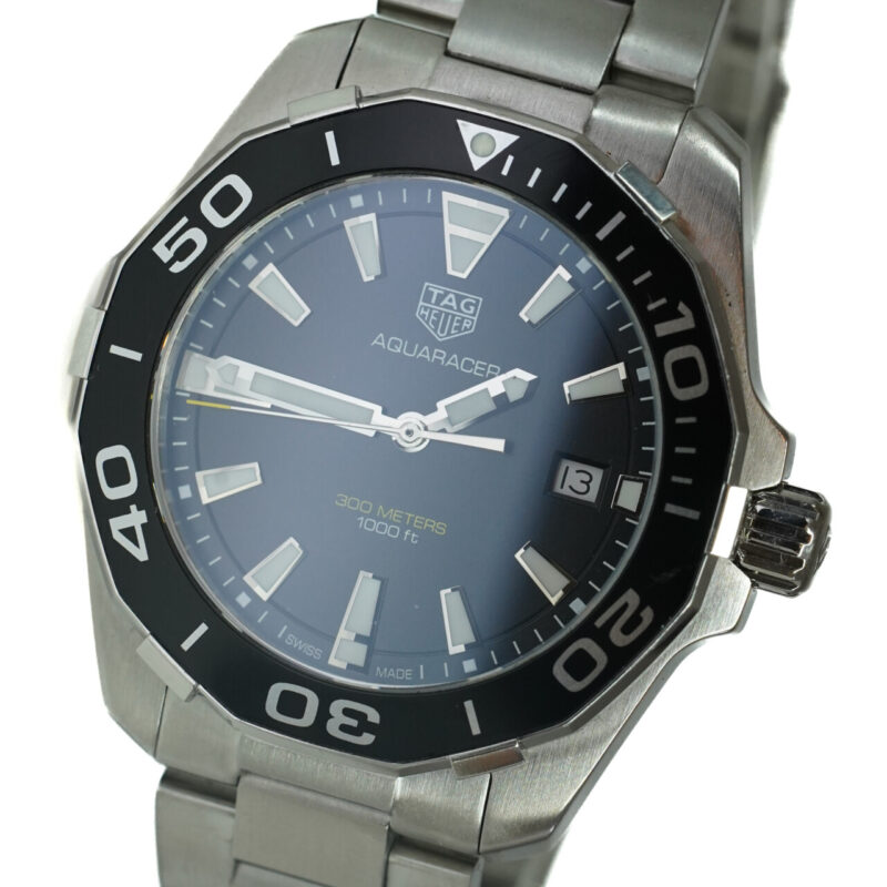 Tag Heuer Aquaracer WAY111A 41mm Black Dial Watch #63210