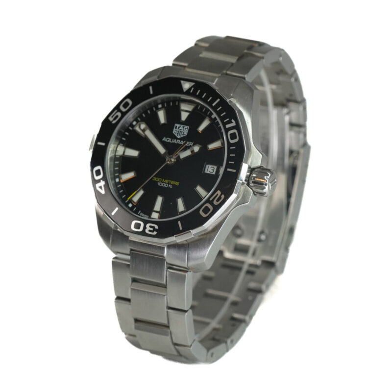 Tag Heuer Aquaracer WAY111A 41mm Black Dial Watch #63210