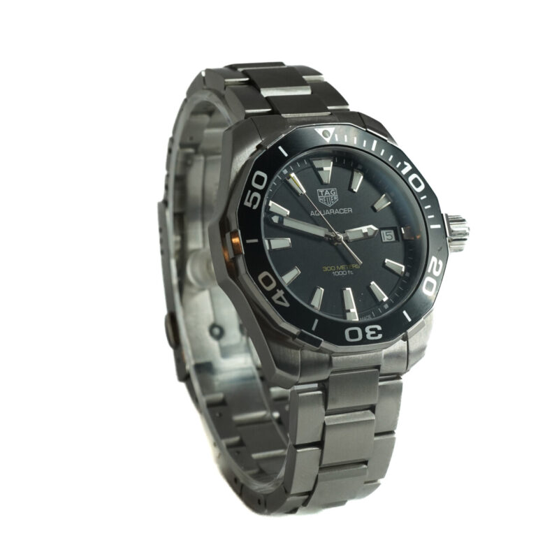 Tag Heuer Aquaracer WAY111A 41mm Black Dial Watch #63210