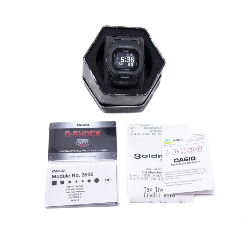 Casio G-Shock GBD200-IDR Bluetooth Fitness Watch + Box / Card / Receipt #63555