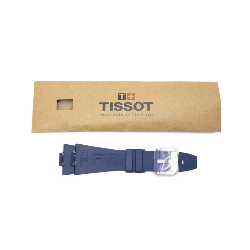 New Tissot Blue Rubber Strap For PRX Series Watches #63557