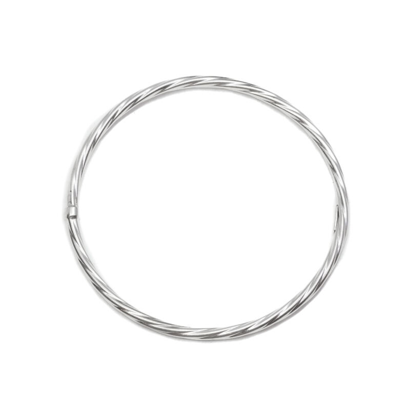 Sterling Silver Round Bangle 63mm #63303