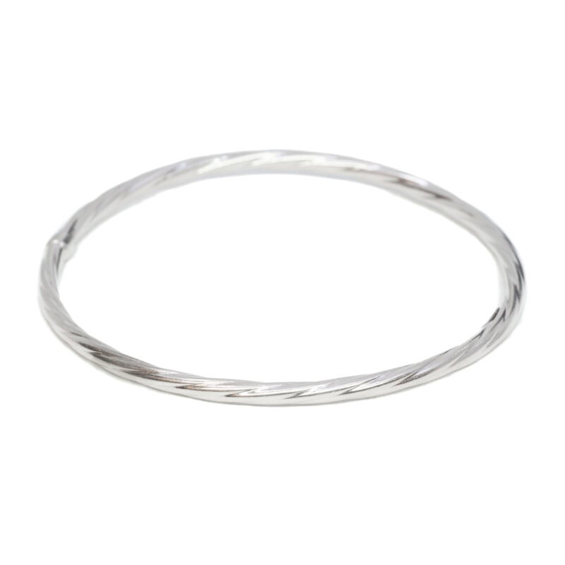 Sterling Silver Round Bangle 63mm #63303