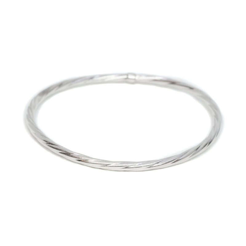 Sterling Silver Round Bangle 63mm #63303