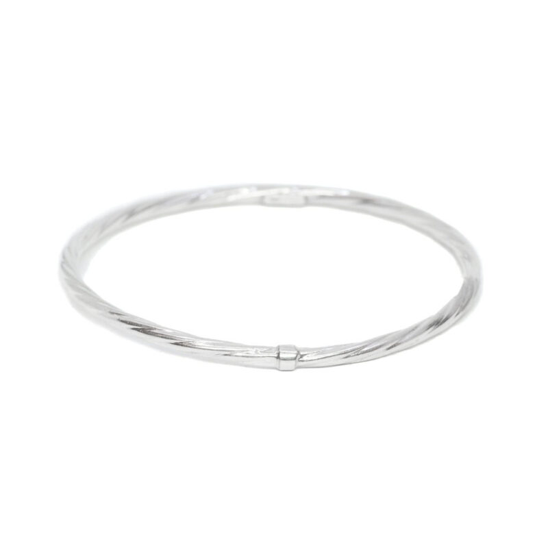 Sterling Silver Round Bangle 63mm #63303