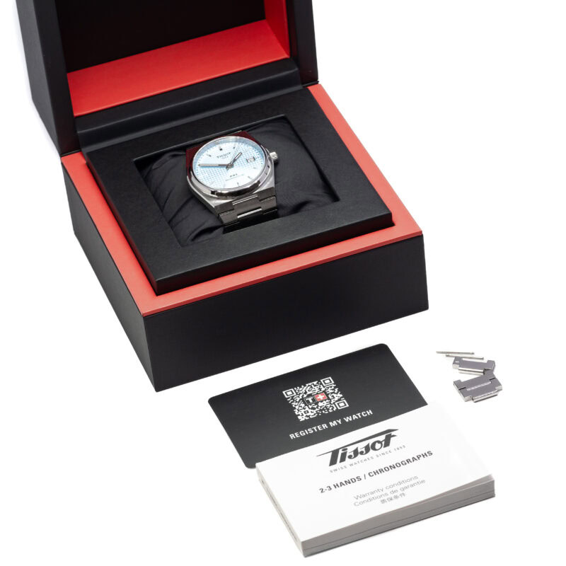 Tissot PRX Powermatic 80 T1 Blue Dial Watch + Box #63556