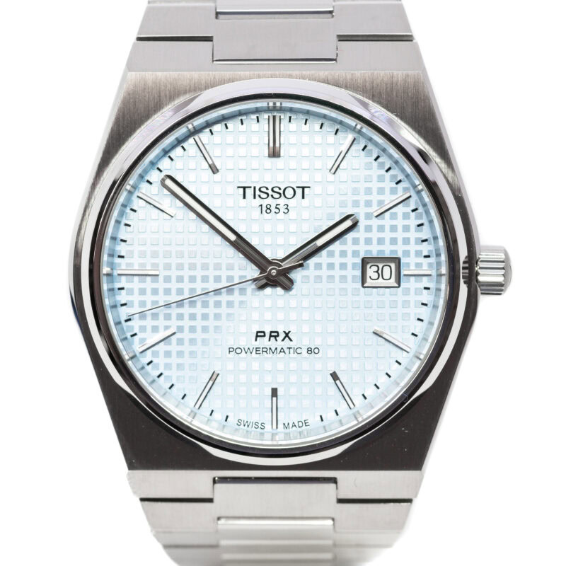 Tissot PRX Powermatic 80 T1 Blue Dial Watch + Box #63556