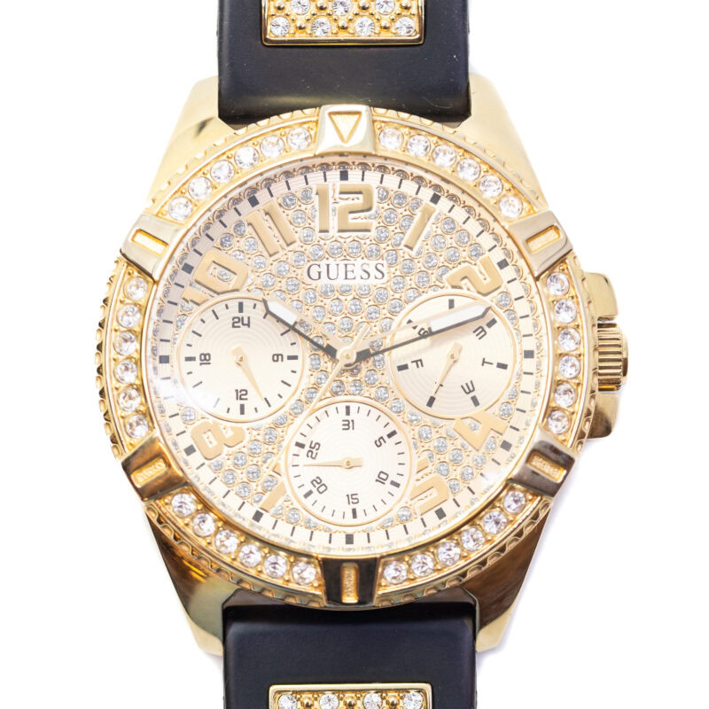 Guess Lady Frontier W1160L1 Crystal Black & Gold Watch #63181