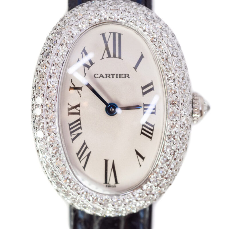 Cartier Baignoire 18ct Gold & Diamond 1955 Watch (Serviced by Cartier) + Certificate #35078-1