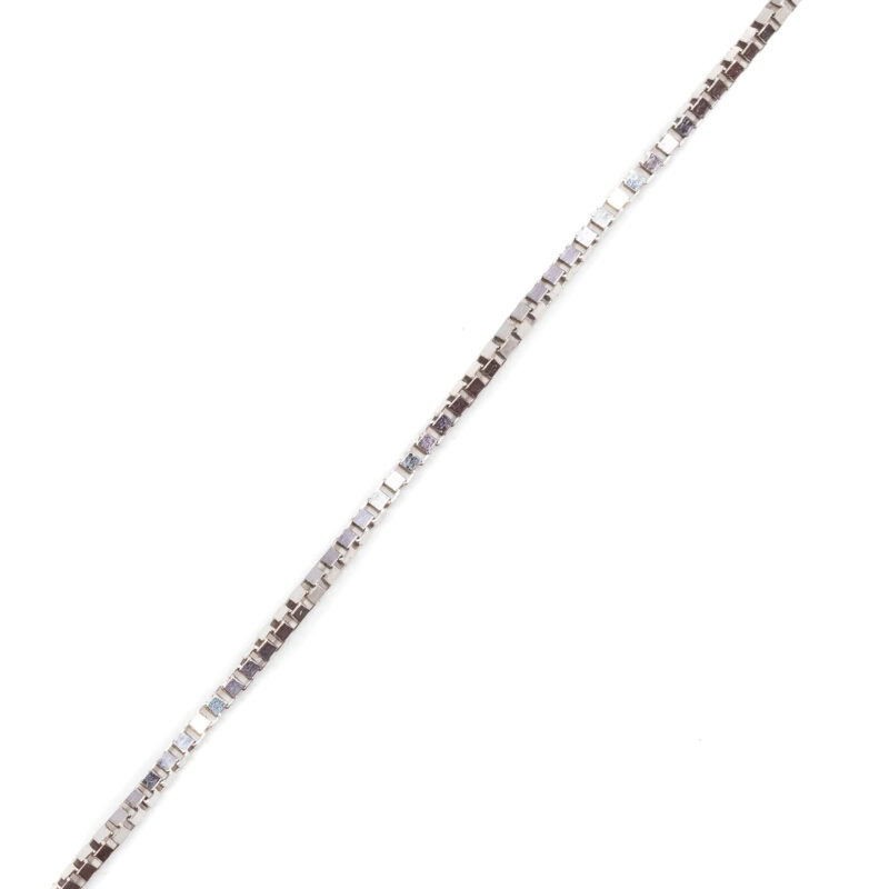 18ct White Gold 1ct TDW Diamond Cluster Pendant & Necklace 43cm #63076