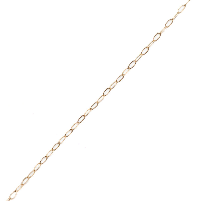 14ct Yellow Gold Diamond Love Heart Necklace 46cm #63053