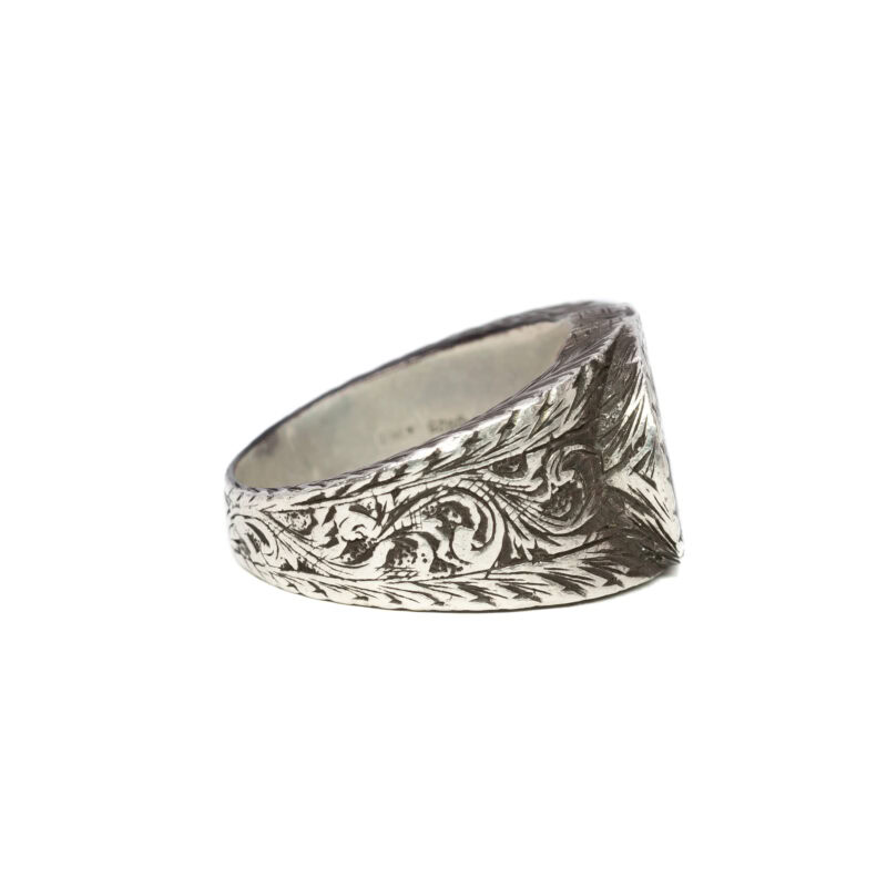 Gucci Sterling Silver Interlocking GG 1660-FI Ring Size 20 + Box #63245
