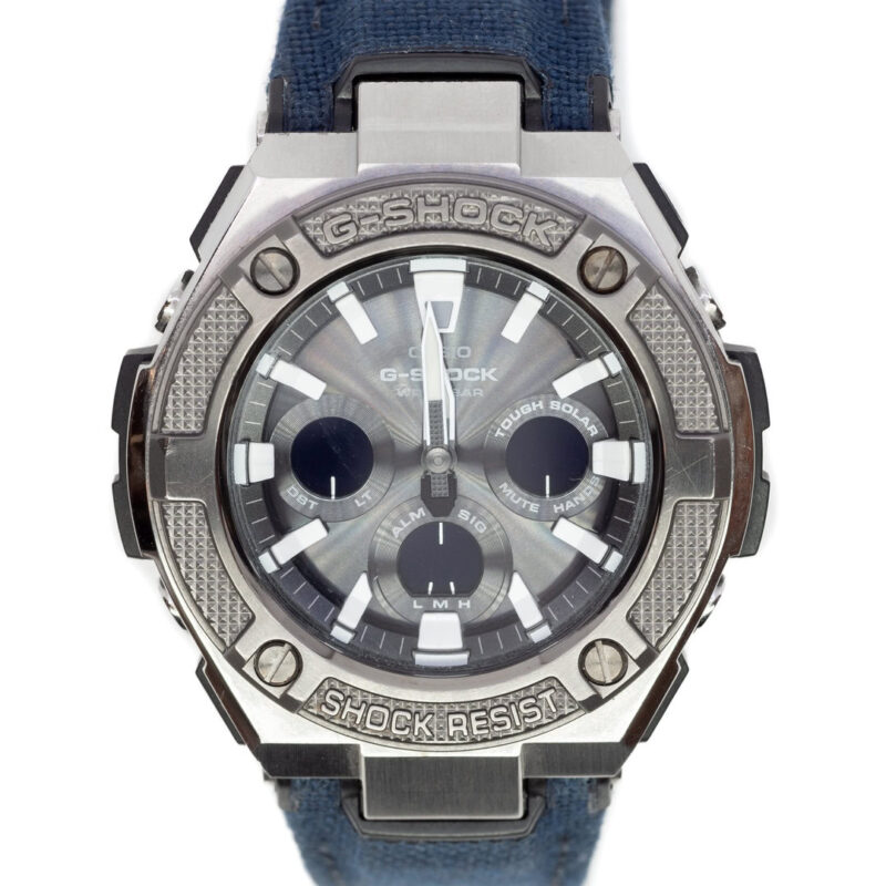 Casio G-Shock G-Steel GST-S330AC-3A Solar Analog Digital Watch (Grey Blue) #63707