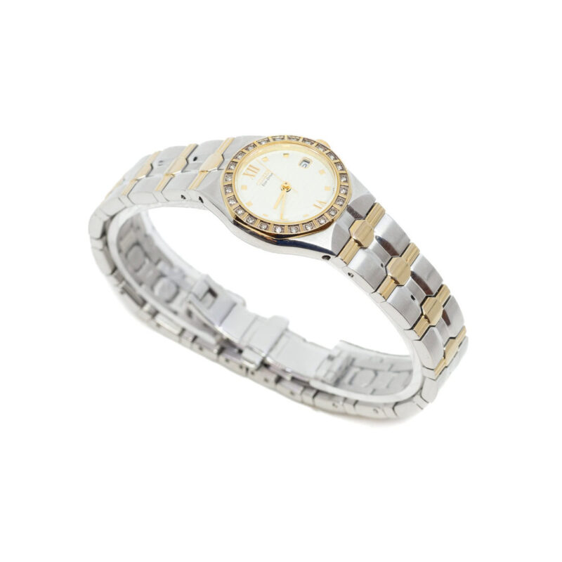 Citizen Eco-Drive E010-S008654 Faux Diamond Bezel Ladies Solar Watch + Box / COA #63750