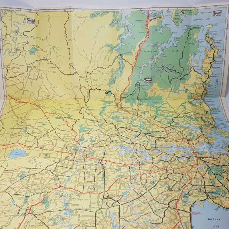 Retro NRMA Sydney and District Road Maps 1972 #63386