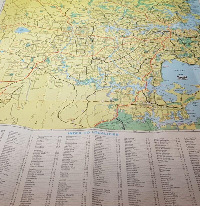 Retro NRMA Sydney and District Road Maps 1972 #63386