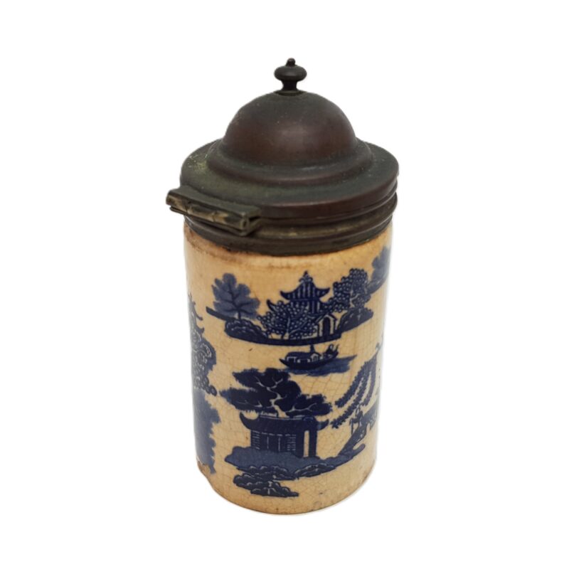 Antique Chinese Small Mustard Jar Pot C.1800s #63165