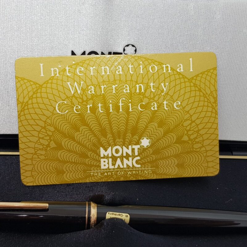 Vintage Montblanc 221 P Fountain Pen 14K Gold Nib F Size (In Box) #63970