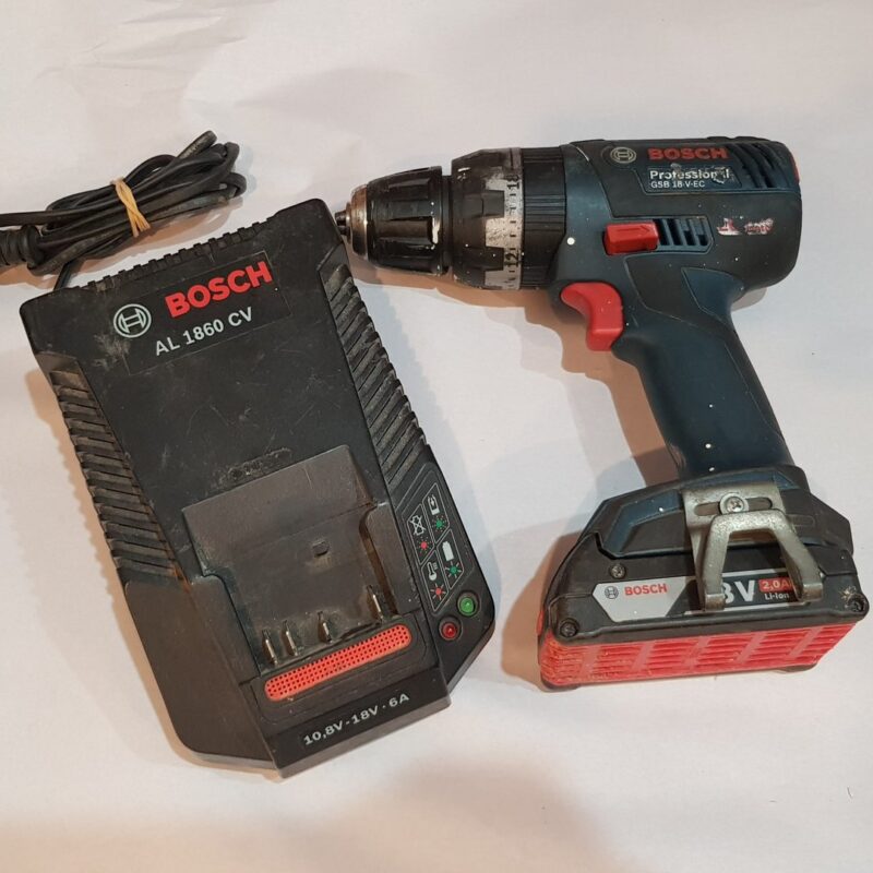 Bosch Cordless Brushless Drill Driver GSB 18V-EC Professional + Charger & 2.0AH Battery #63444