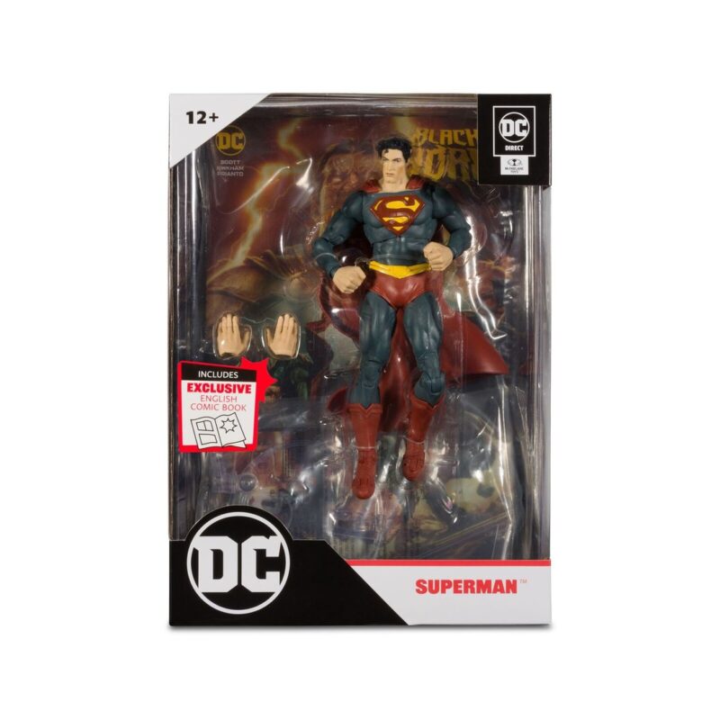 Dc Page Punchers Superman - 7 Figure with Black Adam Comic Mcfarlane Toys #63908