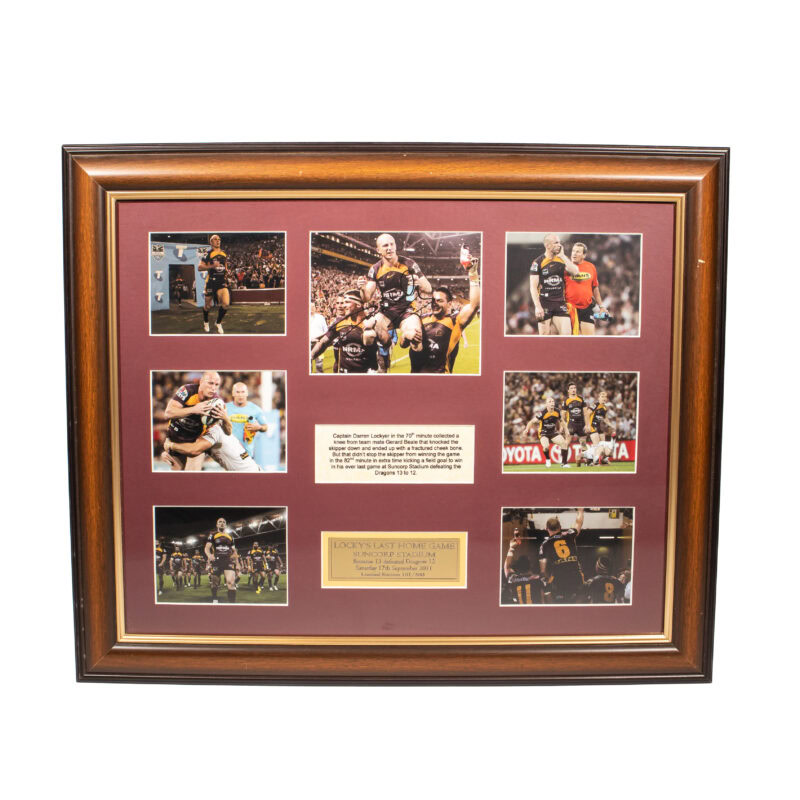 Darren Lockyer Signed & Framed Photograph Brisbane Broncos with Certificate #62670