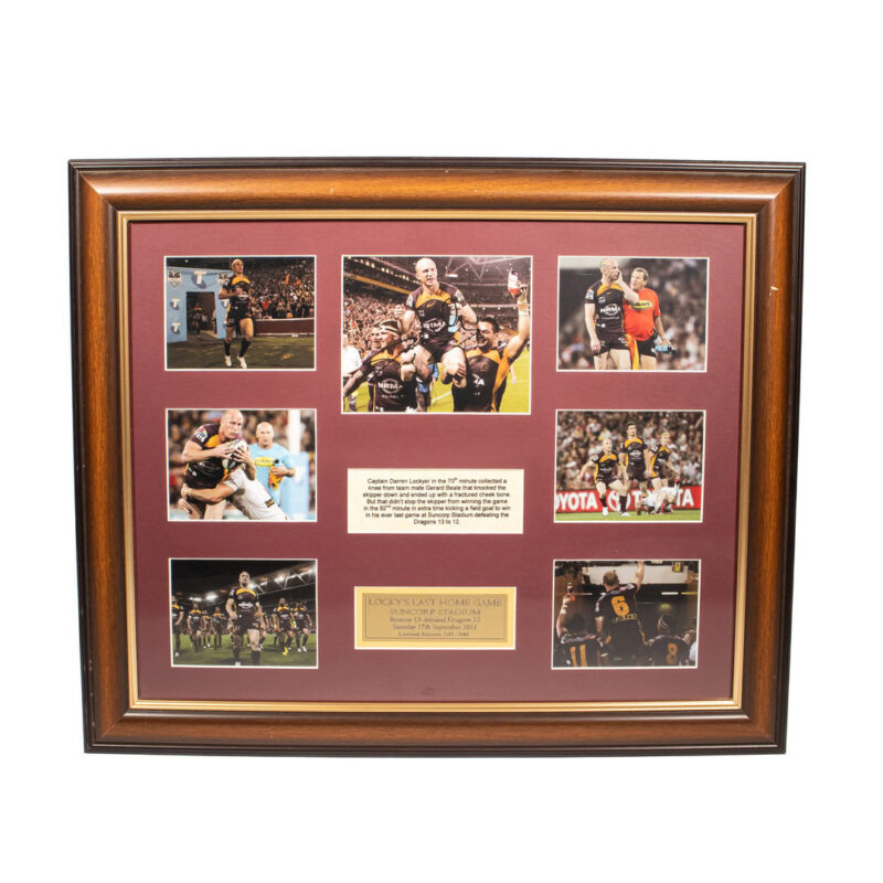 Darren Lockyer Signed & Framed Photograph Brisbane Broncos with Certificate #62670