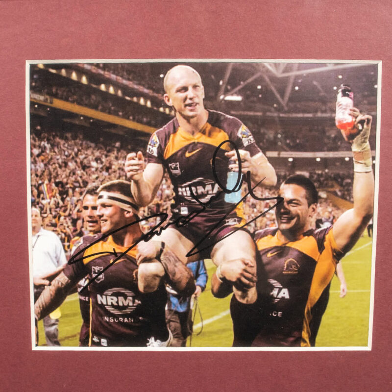 Darren Lockyer Signed & Framed Photograph Brisbane Broncos with Certificate #62670