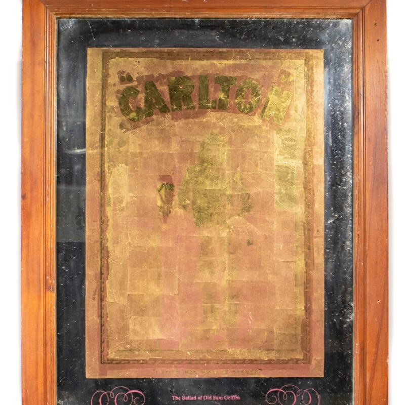 Carlton Brewery - The Ballad of Old Sam Griffin Framed Pub / Beer Mirror #60064