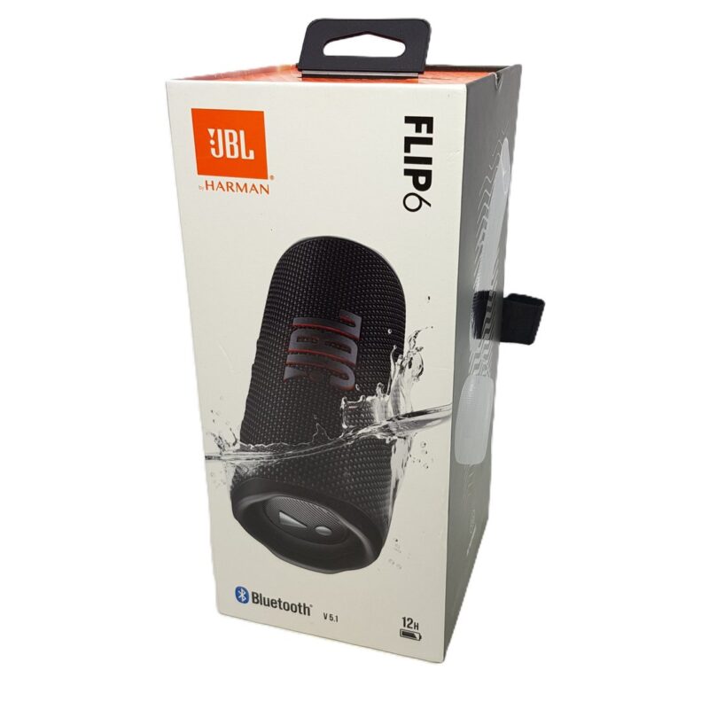 JBL FLIP 6 Portable Waterproof Speaker - Black (as-New in Box) #63888