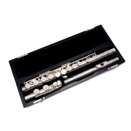 Pearl 525 Series Flute | Silver Plated | Solid Sterling Silver Lip Plate | With Case #55163