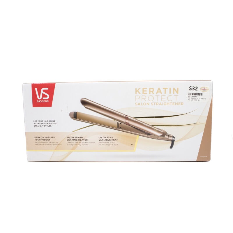 VS Sassoon Keratin Protect Salon Straightener VSLE2540A New- Never Used #61576
