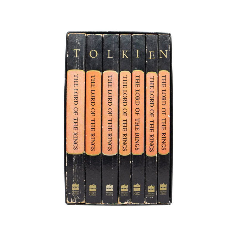 The Lord of The Rings 7 Volume Book Box Set Millennial JRR Tolkien PB 1999 #63426