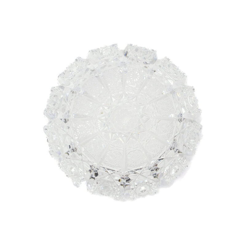 Crystal Ashtray Ornate Cut Glass 11.5cm Diameter #63164