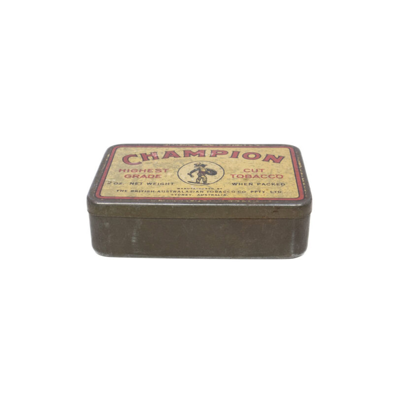 Empty Vintage Champion Australia 2 Oz. Tobacco Tin #63691