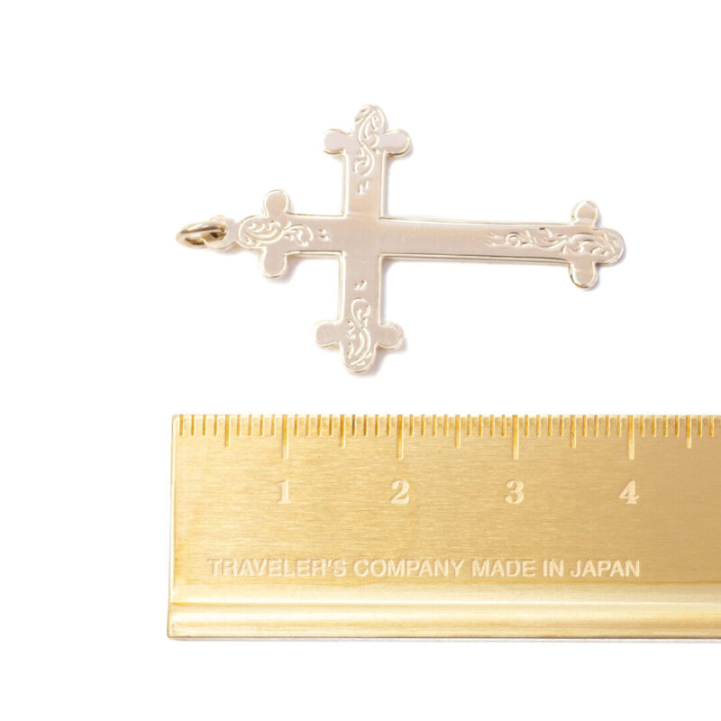 9ct Yellow Gold Traditional Orthodox Cross Pendant Charm #7138-5