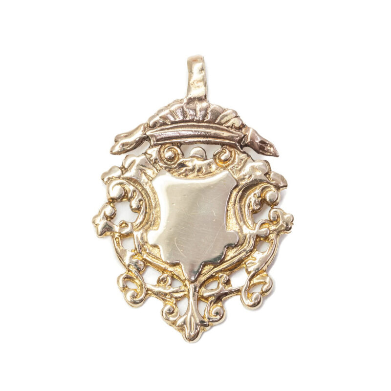 Vintage Shield Pendant 9ct Yellow Gold #63894