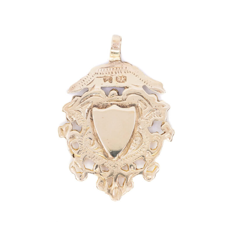 Vintage Shield Pendant 9ct Yellow Gold #63894