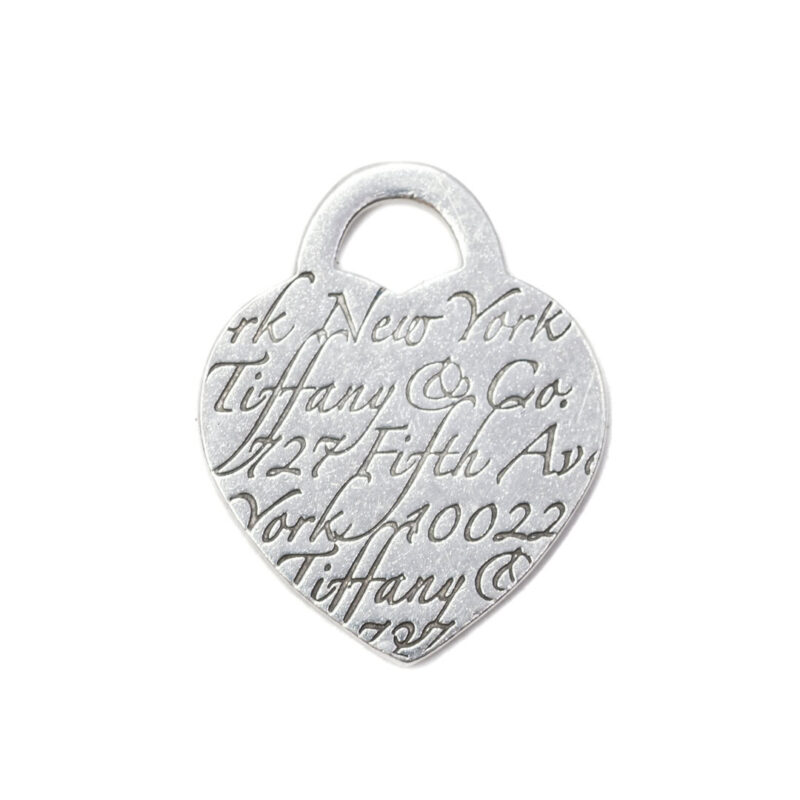 Tiffany & Co. Sterling Silver Fifth Avenue Notes Heart Pendant #62969