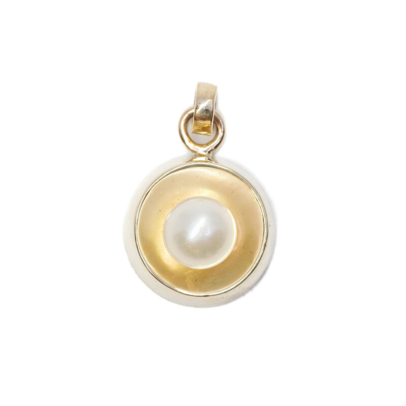 9ct Yellow Gold Pearl Drop Pendant #63023