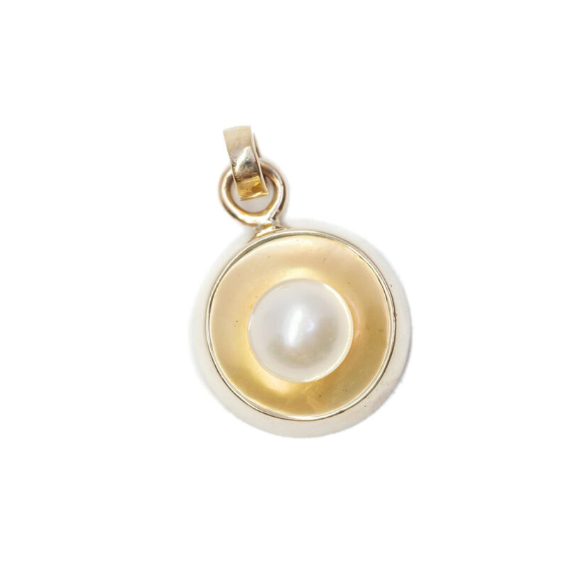 9ct Yellow Gold Pearl Drop Pendant #63023