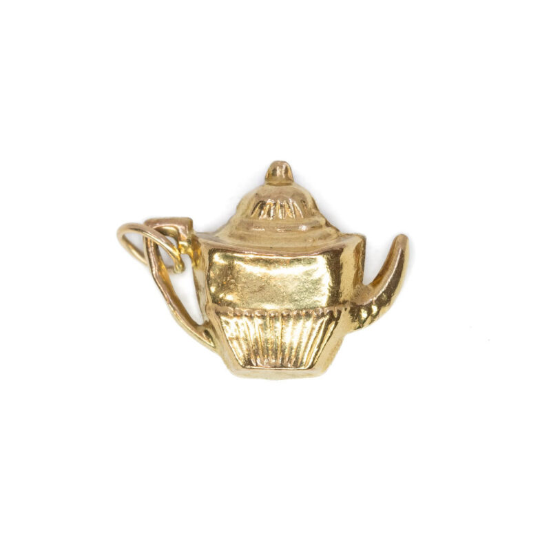 9ct Yellow Gold Teapot Charm Pendant #59637-7