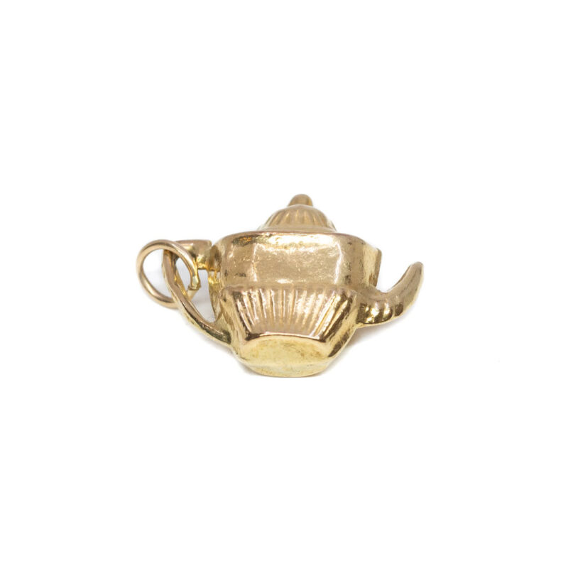 9ct Yellow Gold Teapot Charm Pendant #59637-7