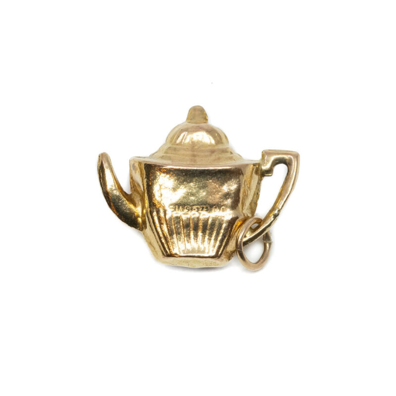 9ct Yellow Gold Teapot Charm Pendant #59637-7