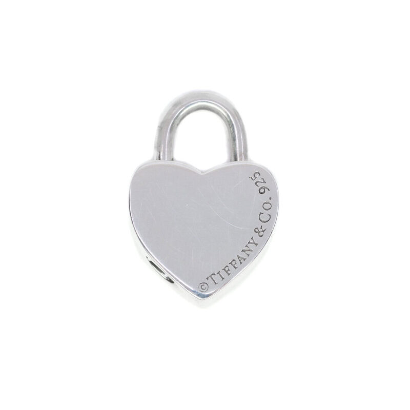 Tiffany & Co Sterling Silver Return to Tiffany Heart Padlock Pendant #63178-9