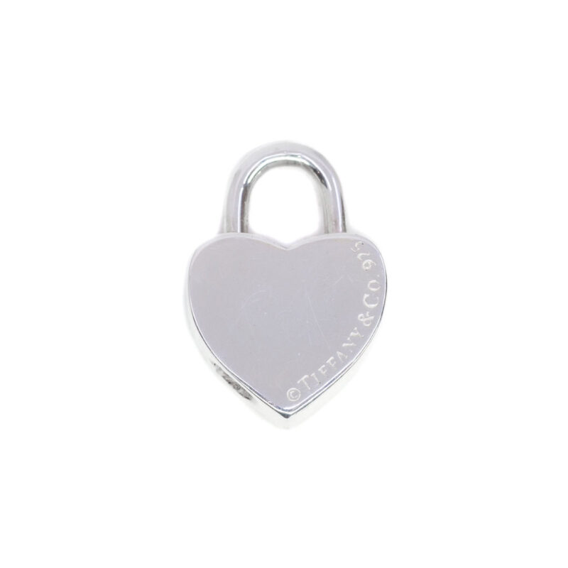 Tiffany & Co Sterling Silver Return to Tiffany Heart Padlock Pendant #63178-10