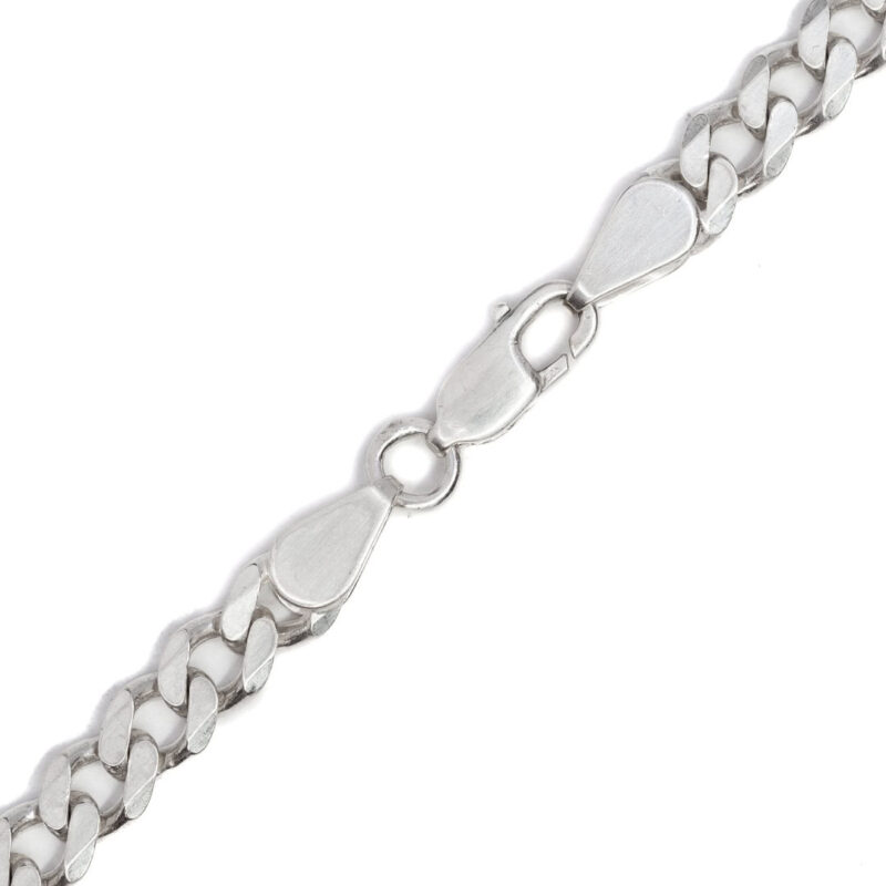 Sterling Silver Curb Link Chain Necklace 62cm #64096