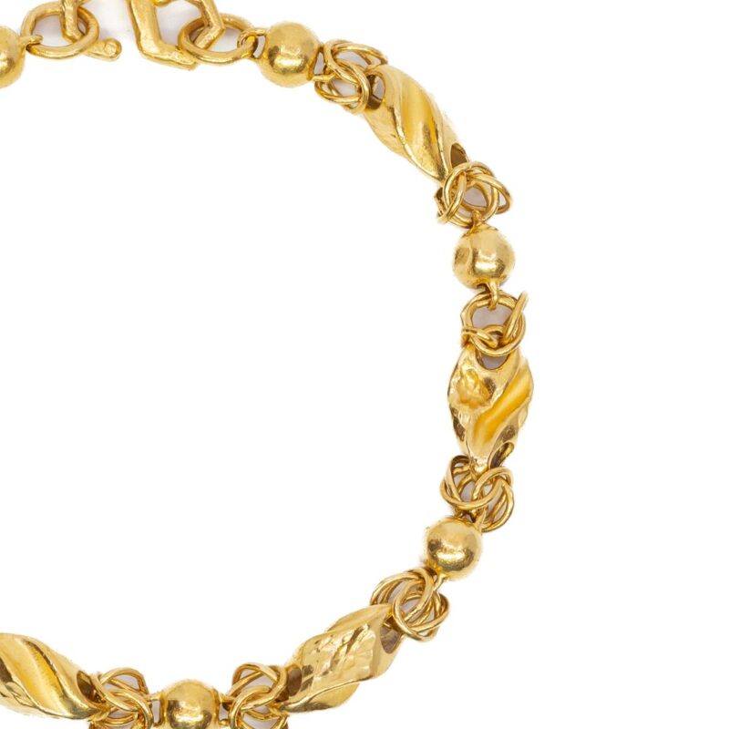 24ct Yellow Gold Bracelet .9999 Pure - 18.5cm #63847