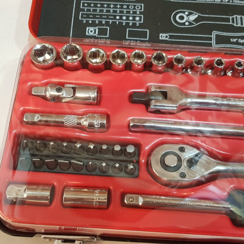 ToolPRO Socket Set 1/4" Drive Metric/SAE 48 Piece RRP $84.99 #63545