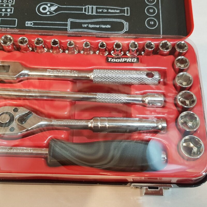 ToolPRO Socket Set 1/4" Drive Metric/SAE 48 Piece RRP $84.99 #63545