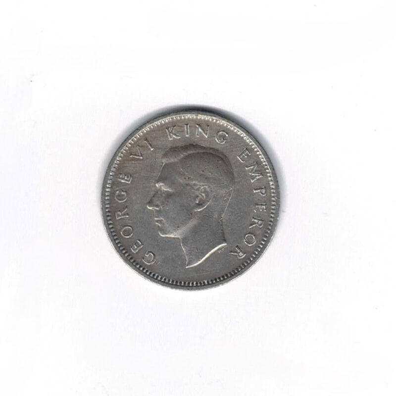 1947 New Zealand Sixpence Coin #64292-11 - Monty's